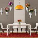 2x Shell Flower Vase Porcelain Craft Home for Home Garden Wedding Wall Decor