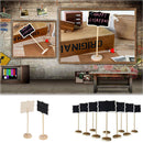 10x Mini Blackboard Chalkboard Rectangle + Angle Wedding Table Number SiVN J  JR
