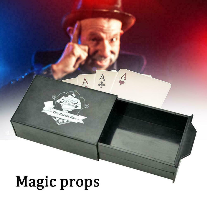 Magic Props The Secret Box Magic Black Pull Box Magic Toys Kids Tool AU Tri D0D7