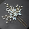 Women Hairpin Wedding Bridal Opal Crysta Hairpins Handmade Hair Jewelry N%PJ Gw