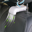 Car Fan Desktop Fan Summer Fan 3 Speeds ABS 1A for RV Car Vehicles White