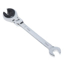 Tubing Ratchet Wrench Flexible Head Durable Alloy Steel Repair Tool 11mm