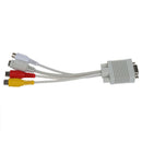 VGA SVGA to S-Video 3 RCA TV AV Converter Cable 7 9/10" for PC