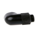 G1/4" Matte Black 90 Degree Angle Rotary Adapter Hard Rigid Tubing Fitting