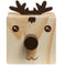 Humorous Reindeer Design Wood Desktop Pencil Cup Organizer / Novelty Eyegla X9M7