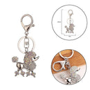 New Mode Rhinestone Key Ring Chains Holder Bag Buckle Pendant For Car Keyri B4W3