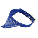 Adjustable Pet Dog Collar Cat Neck Scarf Bandana Collars Blue S7L6