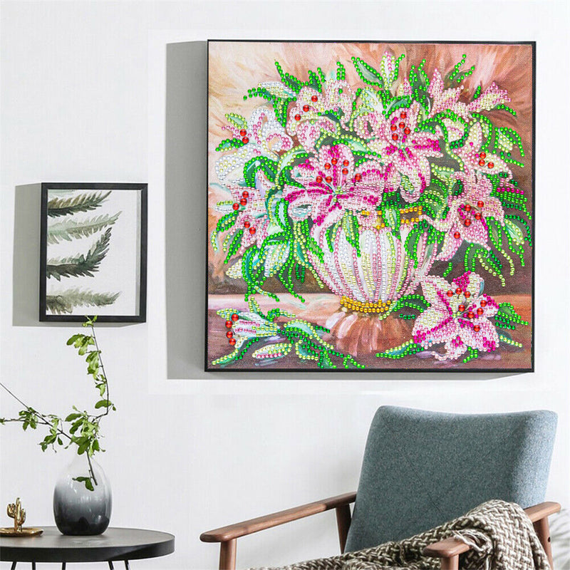 Part Drill Special Shaped DIY Flowers Crystal Rhinestones Diamond Painting