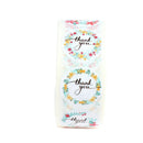 500pcs/roll round floral thank you stickers scrapbooking for package seal lSEAU