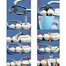 60Pcs Dental Matrix Sectional Contoured Metal Matrices Elastic Wedges SpringSEAU