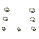 60pcs Stainless Steel Hose Clamp 6-38mm Range Worm Gear Fuel Line Clamp K1B
