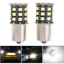 2Pcs White 1156 RV Trailer 33-SMD LED Interior Backup Light Turn Signal Lam@