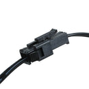 Standard 2 Pin Connector EL Wire Neon Strip Light 3 Way Splitter Cable Blac W1J3