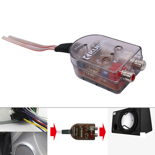 Audio Converters Durable High To Low Level Subwoofer Signal Stable Car Stereo