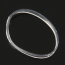500x hair rubber cord rubber Band transparent white 1mm C5O7