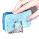 Dish Cloths Steel Rack Sponge Holder Clip Rag Storage Rack Kitchen Org NWY