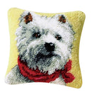 DIY Latch Hook Rug Kit for Children Learn Latch Hooking Tie Dog Pillowcase