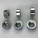 2x Chrome Billet Aluminum 4-1/4 Window Crank Handle Kit Replacement fit for Ford