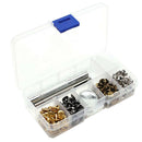 100 Sets Punk Leather Rivets Tubular Studs with Tools for DIY Leather Craft