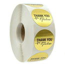 500*/Roll "Thank You" Craft Packaging Seals Kraft Sealing Stickers Label Paper !