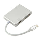 USB C To HDMI VGA Adapter HDMI / VGA / DVI / USB 2.0 Port + USB C Port Converter