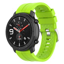 22mm Silicone Wrist Strap Band w/ Buckle for Amazfit GTR 47mm (Lime Color)