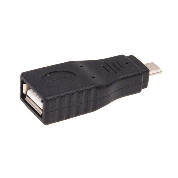2pcs USB 2.0 Female to Mini Male + USB Female to Micro USB Male Adapter Con J3A6