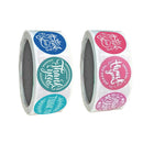 500 Pieces Per Roll Thank You Packaging Sealing Stickers Round Paper Labels