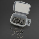 Hirisi 100Pcs High-Carbon Steel Barbed Carp Fishing Hooks Pack