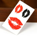 4pcs Sexy lips Tattoo Temporary Body Arm Stickers Black Removable Waterproof ME