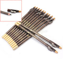 12X 19cm Long Brown Eyebrow Eye Liner Pen Pencil Cosmetics with Sharpen New