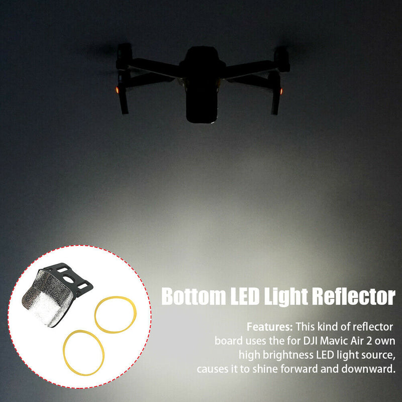 Easy Install Searchlight Bottom LED Light Reflector for DJI Mavic Air 2 Drone