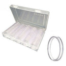 100Pcs Coin Cases Capsules Holder Clear Plastic Round Storage Box 27Mm