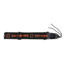 Guitar Strap Leather Nylon Adjustable Strap for Acoustic Guitar Bass Black