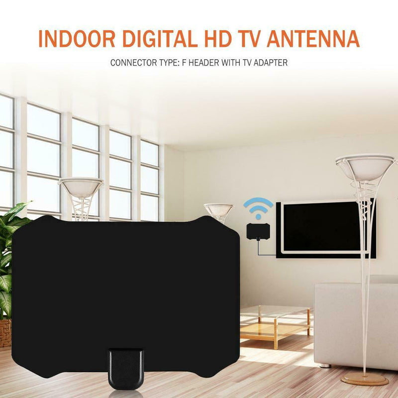 HJ0003 200 Miles 20DB 1080p HDTV Digital Aerial Indoor Satellite Grid Antenna