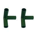 2pcs Green Plastic 16mm Greenhouse Pipe Fittings PVC Building Fittings 3L