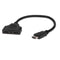 1080P HDMI Port Male to 2Female 1 In 2 Out Splitter Cable Adapter Converter -Q