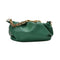 Elegant Women Chain Tote Bag Cloud Shoulder Handbag PU Clutch Purse (Green)