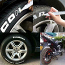 10Pcs White Waterproof Permanent Paint Marker Pen For Car Tire Tire Rubber ghj