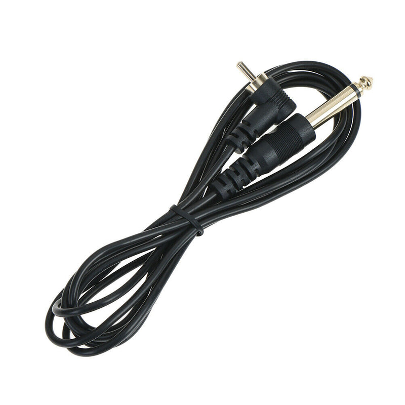 Black Silicone Tattoo Clip Cord Wire Cable For Machine Gun Kit Set Supply 3C