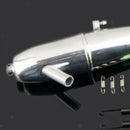 Aluminum Exhaust Pipe Tubing & Header for 1/8 Nitro Gas Engine RC Car Buggy