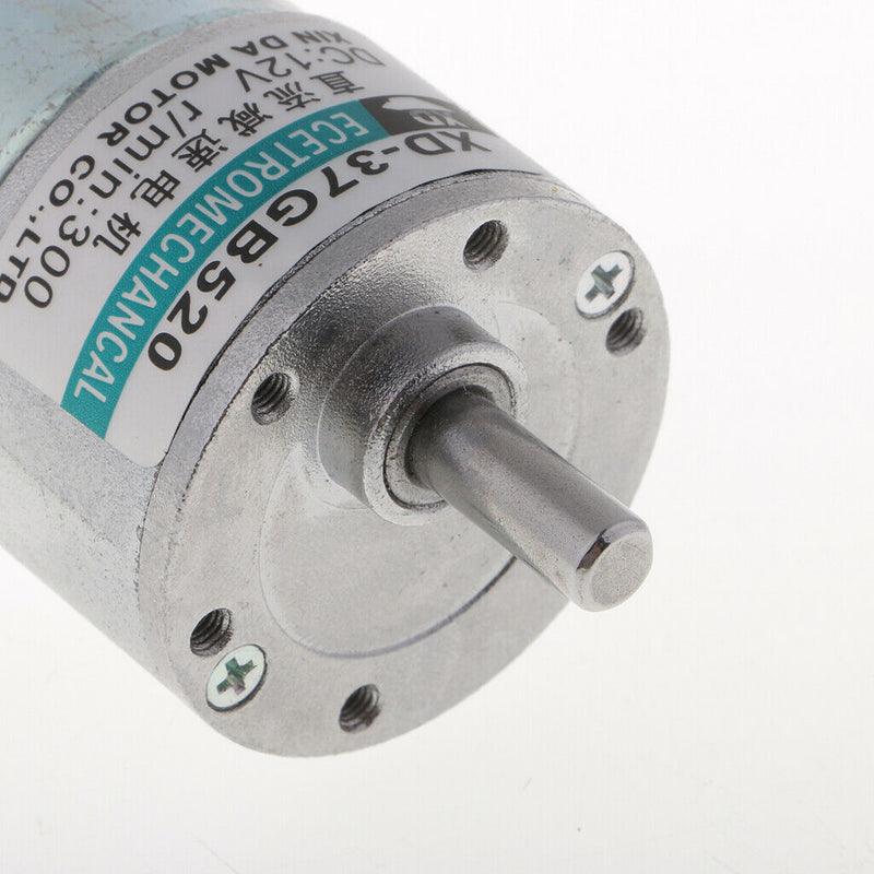 DC Motor DC 12V, 10W, 300RPM Brushed Gear Motor