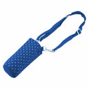 500ML Water Bottle Waterproof Pouch Shoulder Strap Cover Blue