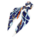Retro Print Ribbon Hair Rope Women Ponytail Elastic Rubber Band (Style 4) A