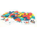 Wooden Jigsaw Puzzle Set Colorful Tangram Baby Montessori Educational Toys