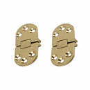 2x Brass Butler Tray Hinge Wearable Screw Folded Table Semicircular Foldin ZBT