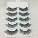 Luxury 5 Pairs Soft Cross Long Thick False Eyelashes Nautral Handmade Eye Lashes
