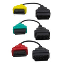3 Pcs Diagnostic Cable Multi Ecu Scan Connecter Cables for Fiat Ecu Scan Ad