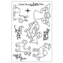 DIY Color Lamb Newborn Album Embossing Transparent Silicone Stamp Seal (B) A