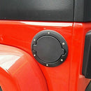 Black Fuel Filler Door Cover Gas Tank Cap for 2/4 Door For 07-16 Jeep Wrang H9O8